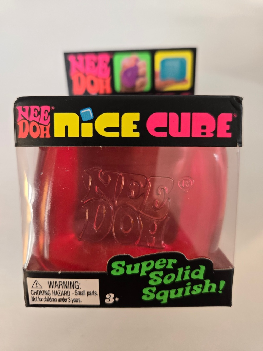 Needoh Nice Cube Super Solid Squish - pink